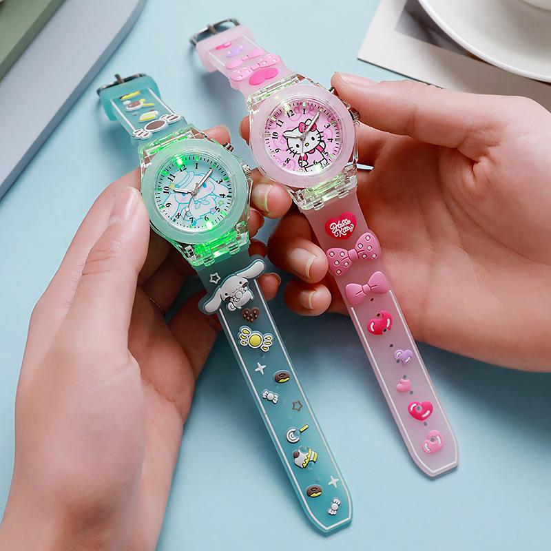 Silicone Cartoon Watch Student Party Girl Quartz Children'S Watch Luminous Luminous Decoration Supply