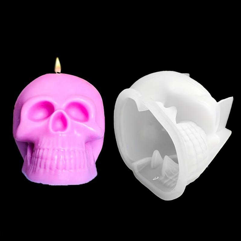 Drop Mold Large, Medium and Small Skull Heads Silicone Skull Head Shape Candle Ornaments Handmade Soap Silicone