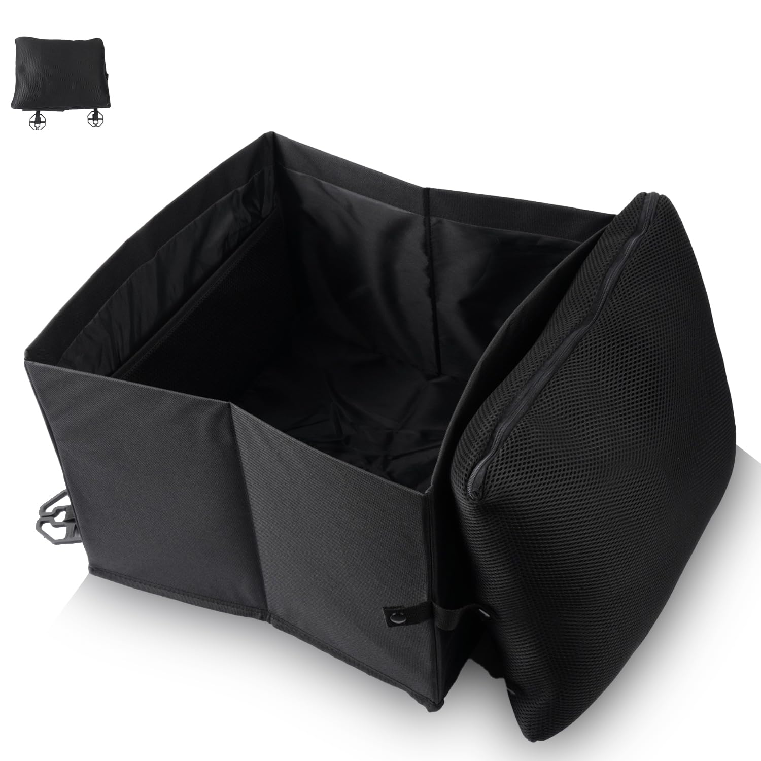 

DZANNC Car Storage Multifunctional Seat Box with Cushion for Passenger Seat Luggage Car Convenient Car Lumbar Large Car Car Storage Luggage Suitable чёрный