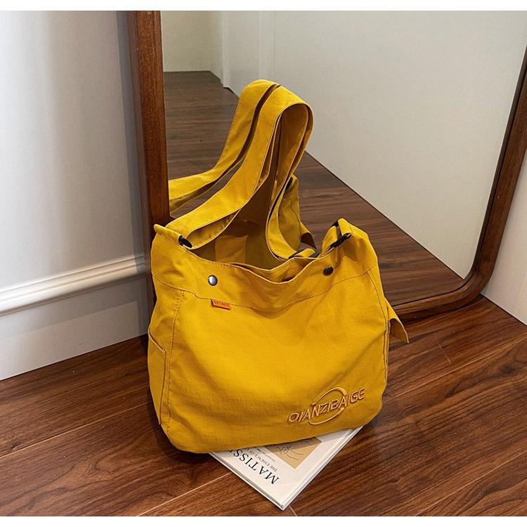 Canvas bag New versatile thickened women's shoulder large capacity student simple commute portable class tote bag