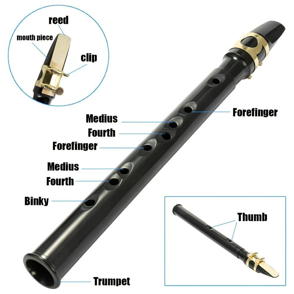 8-Hole Portable Saxophone Lightweight Professional Saxophone  Beginner Musicians