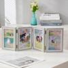 Rectangular Foldable Hinge Photo Frame Creative Combination Folding Frame  Desktop Decoration
