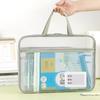 Zippered Tutorial Bag 5-layer Document Bag New Campus Tote  Students
