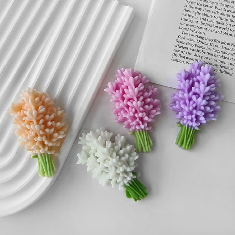 Lavender Scented Ornament Crafting Mold Sturdy Silicone Lavender Scented Hanging Mold for Office and Car Decoration