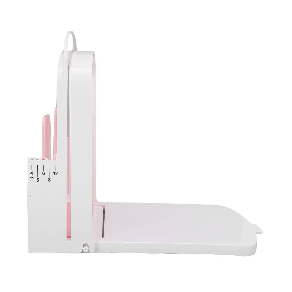 Pink and White Bread Toast Cutter 5 Thicknesses Mode Bread Slicer Guide Space Saving