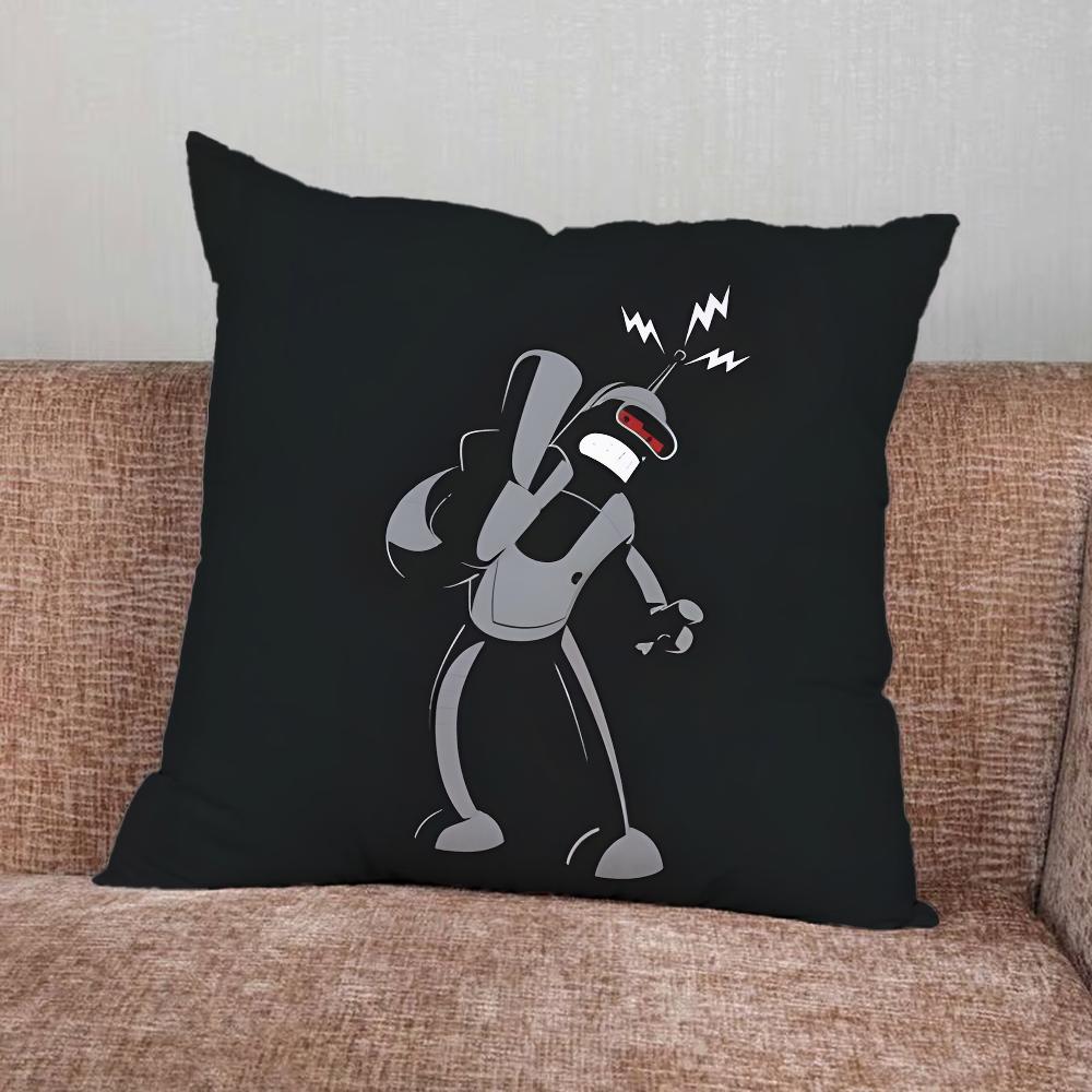 F-Futurama Anime B-Bender  Pillow Case For Home Bedroom Car Office Decoration Living Room Sofa Cushion Cover Suitable