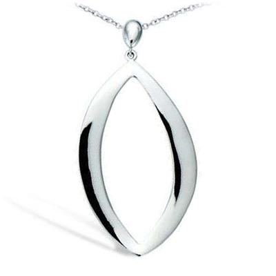 [L7483] - Anhänger Silber 'Choreographie' versilbert (rhodiniert) - 45x22 mm