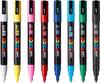 Mitsubishi Pencil Water-based Pen Posca Fine Point Round Core 8 Colors PC3M8C