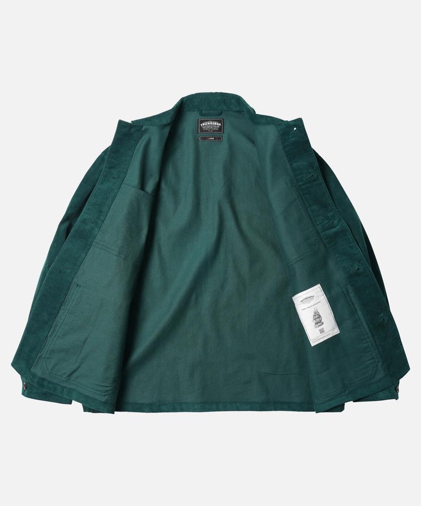 Frizmworks Corduroy Französische Arbeitsjacke _ Dunkelgrün