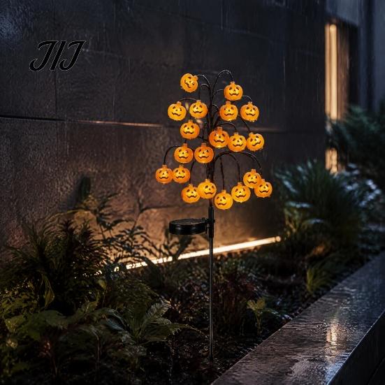 Waterproof LED Garden Lights Solar Pumpkin Stake Lights, Glowing Light, Halloween Party Supplies Yard Lantern, IP65 Outdoor Lawn Lamp for Path