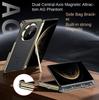 Dual Central Axis Magnetic AG Phantom Magnetic RingCase for Huawei Mate X6 Mate X5 X3 with Side Bracket Kickstand & Hinge Cover