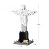 973PCS  World Famous Modern Architecture Building Blocks Statue of Christ The Christ Redeemer Assembly Bricks Christmas Gifts