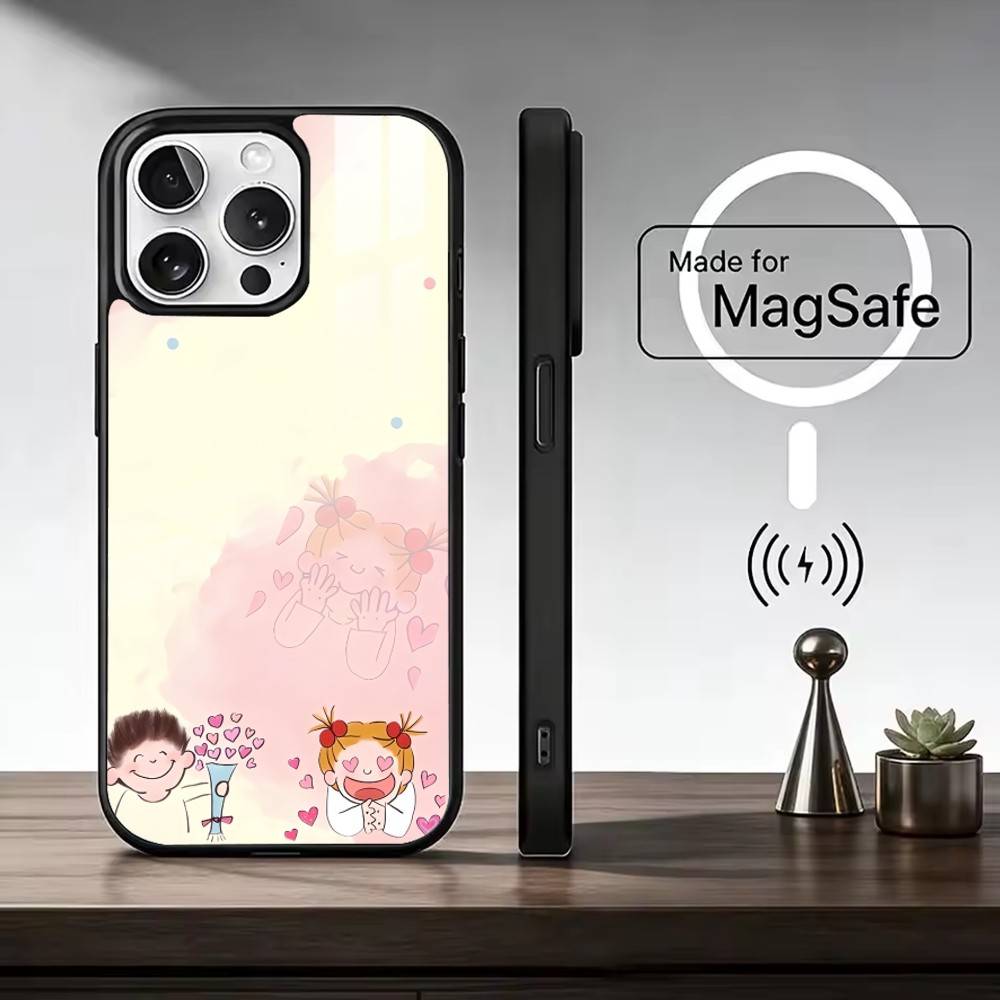 Coco-chan Phone Case For iPhone17,16,15,14,13,12,11 Plus,Pro Max Magnetic For Magsafe Wireless Charging