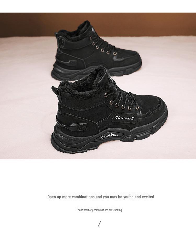 Men's Winter Martin Boots: New Style, Plus Velvet, Thick-Soled, Non-Slip Work & Snow Boots