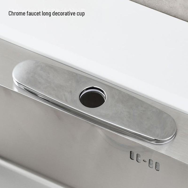 Dekorativní kryt z nerezové oceli pro otvor pro kuchyňský dřez