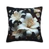 Black White Gold Flower Pillow Case Graphic Pillow Cover For Chair Sofa Home Decor Fashion Cushion Cover