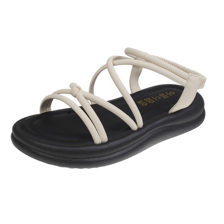 

римские сандалии на толстой подошве для женщин 2025 лето новые студенческие универсальные нескользящие и износостойкие повседневные дезодорирующие пляжные туфли для женщин 39