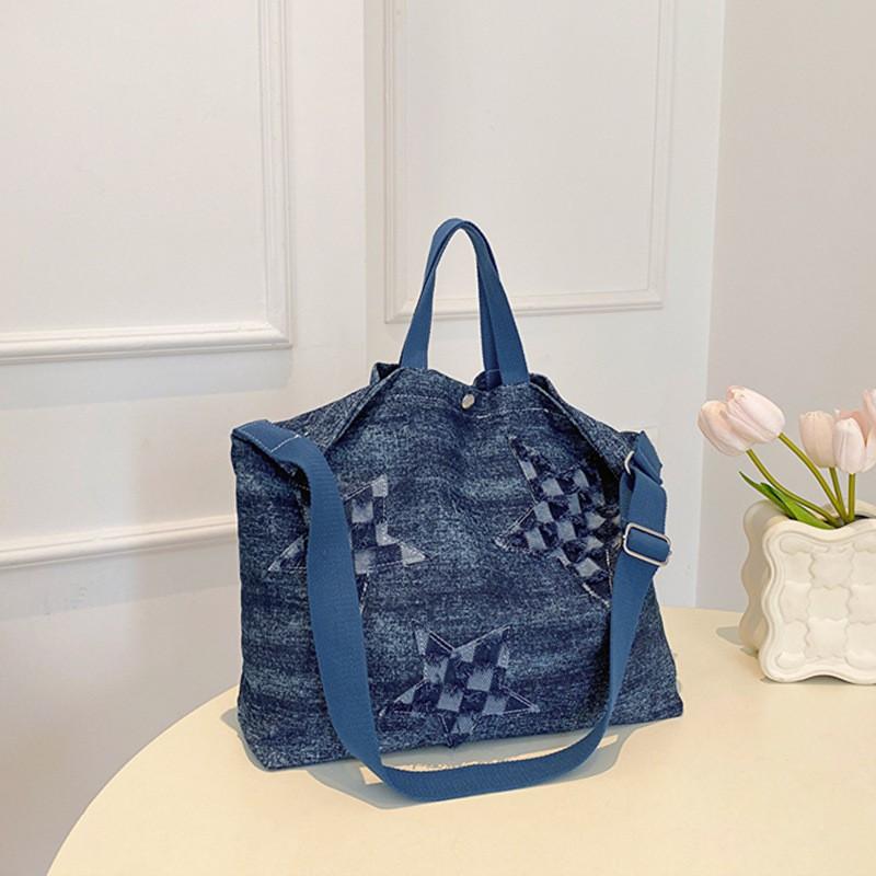 

Nets Cloth Bags Women s Large-capacity Casual Portable Tote Bag All-match One-shoulder Cross-body