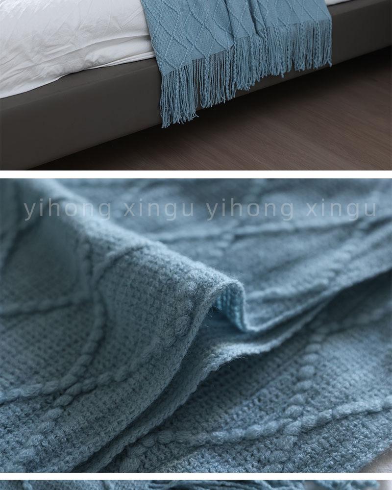 Decorative Bed Runner & Knit Throw Blanket for Home, Office, Sofa, or Nap