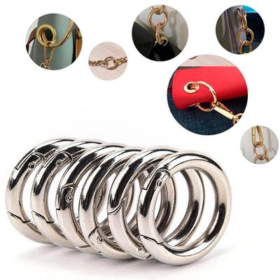 6pcs Round Circle Carabiner Camping Spring Snap Clip Best