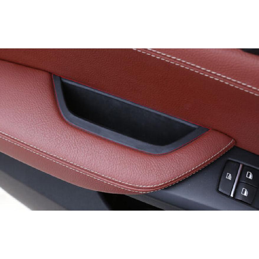 Oak Grain 2014-2017 Cover Trim Car Inner Door Storage Box For BMW X3 F25 X4 F26