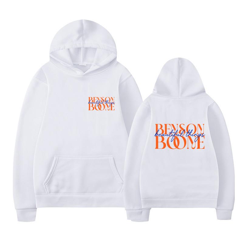 Benson Boone Hoodies Print Fashion Sweatshirt Casual Oversize Unisex Autumn Winter Fleece Streetwear Tops Sudaderas