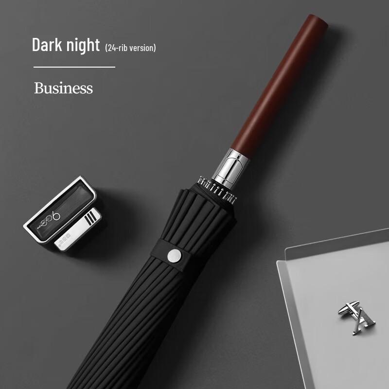 

MAYDU 24-Rib Wooden Handle Business Umbrella