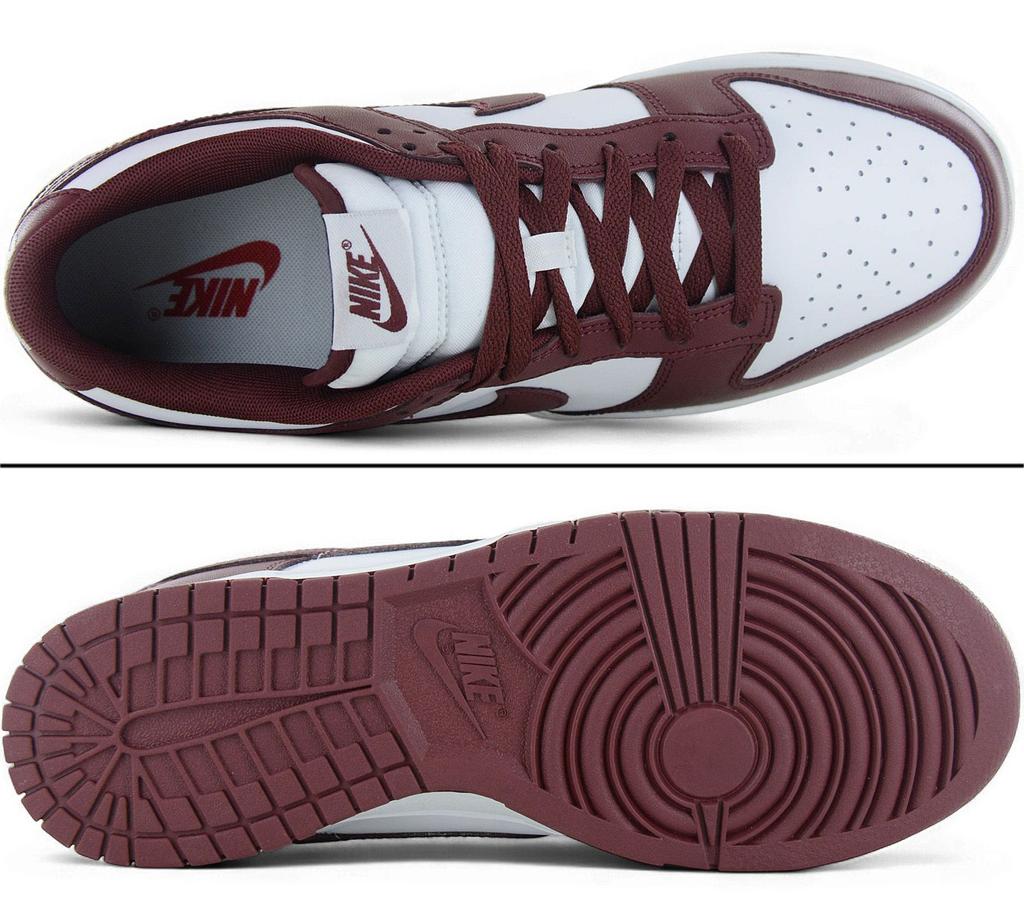 Nike Dunk Low Retro - Herren Sneakers Schuhe Leder Weiß-Rot DV0833-115 ORIGINAL