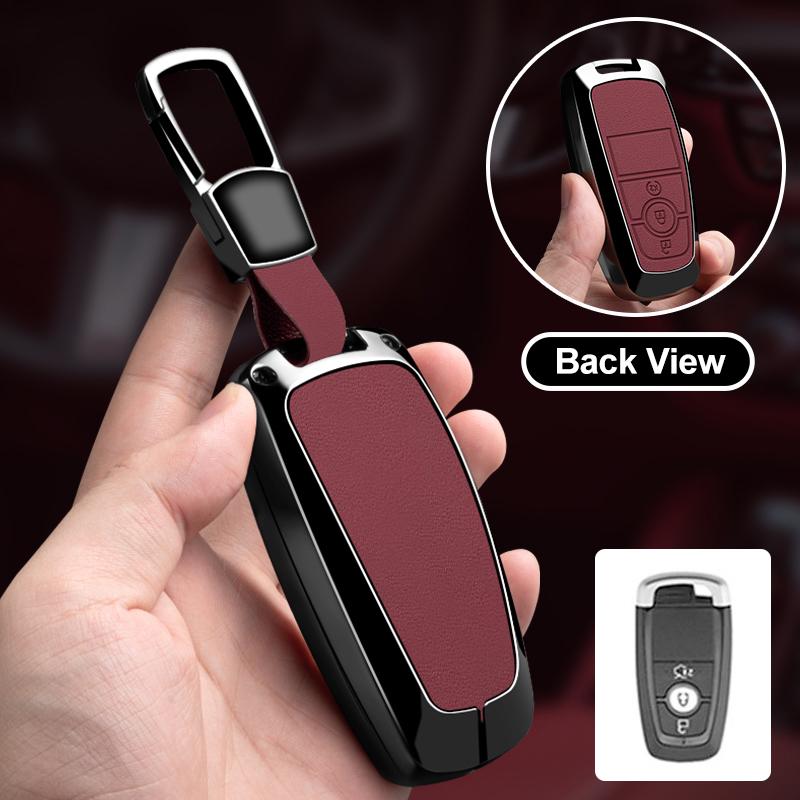 Metal Car Key Case Cover Protector Shell For Ford Explorer Mustang Fusion Escape F150 F250 F350 F450 F550 Ford Raptor