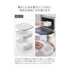 Yamazaki Jitsugyo Easy to Warm Standing Frozen Rice Container, Clear Tower [Set of 6] Tower with Colander, Microwave, Freezer, Dishwasher Safe,