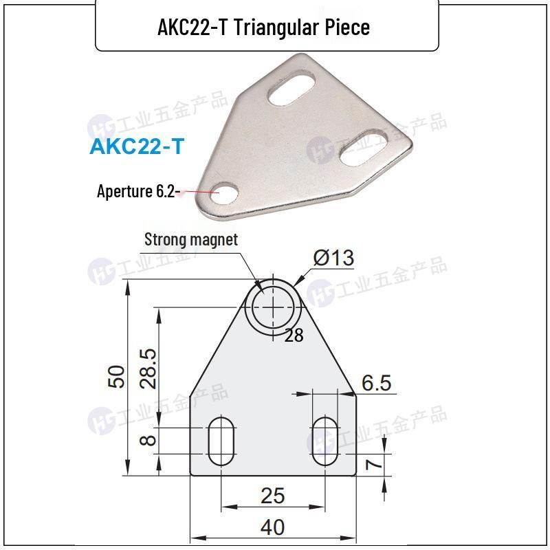 Adjustable Aluminum Door Frame with Magnetic Triangle Piece and Anti-Collision Stopper Brushed Nickel