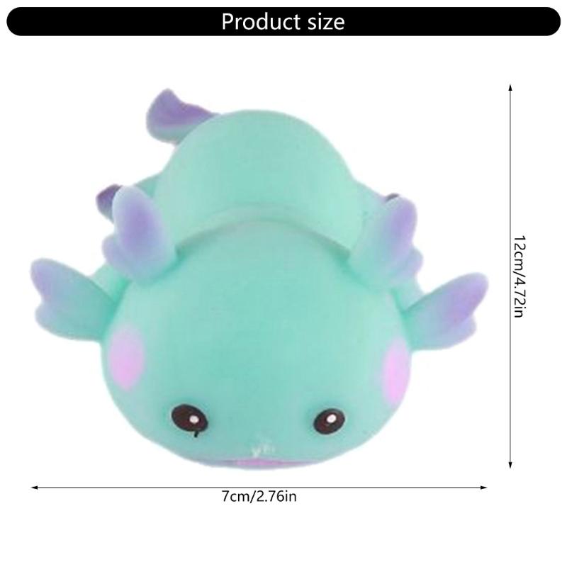 Slow Rising Stretchy Axolotl Sensory Squeeze Ball Antistress Pinch Toy For Children Adult Hand Relax and Mood Soothing
