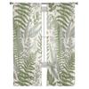 Vintage Herbs Window Tulle Curtains For Living Room Kitchen Christmas Home Decor Sheer Voile Curtains