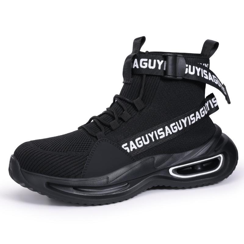 Anti-smashing and Anti-piercing Labor Insurance Shoes for Men, Lightweight, Comfortable and Wear-resistant Work Protective Safety Shoes