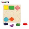 Wooden Geometric Shapes Sorting Math Montessori Puzzle Preschool Learning Educational Game Baby Toddler Toys for Children