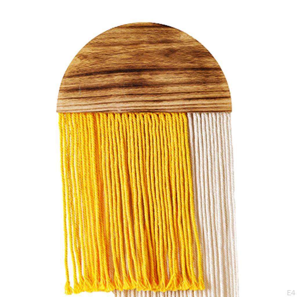 Wall Hanging Bohemian Ornament Macrame Tassel Tapestry for Background Nursery
