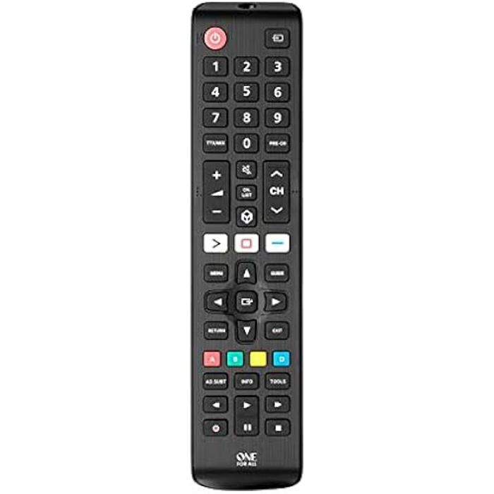 Télécommande Universelle - ONE FOR ALL - MANDO URC 1310 - Compatible Avec Samsung - Noir - Pratique