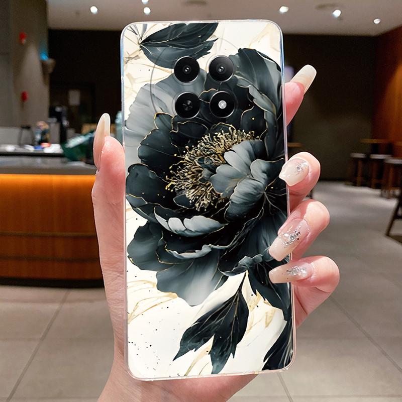 Phone Case For Realme 12 5G 12X 5G 13 5G C65 Protective Cases Realme Narzo N65 70X Capa Flower Butterfly Soft Silicone TPU Cover
