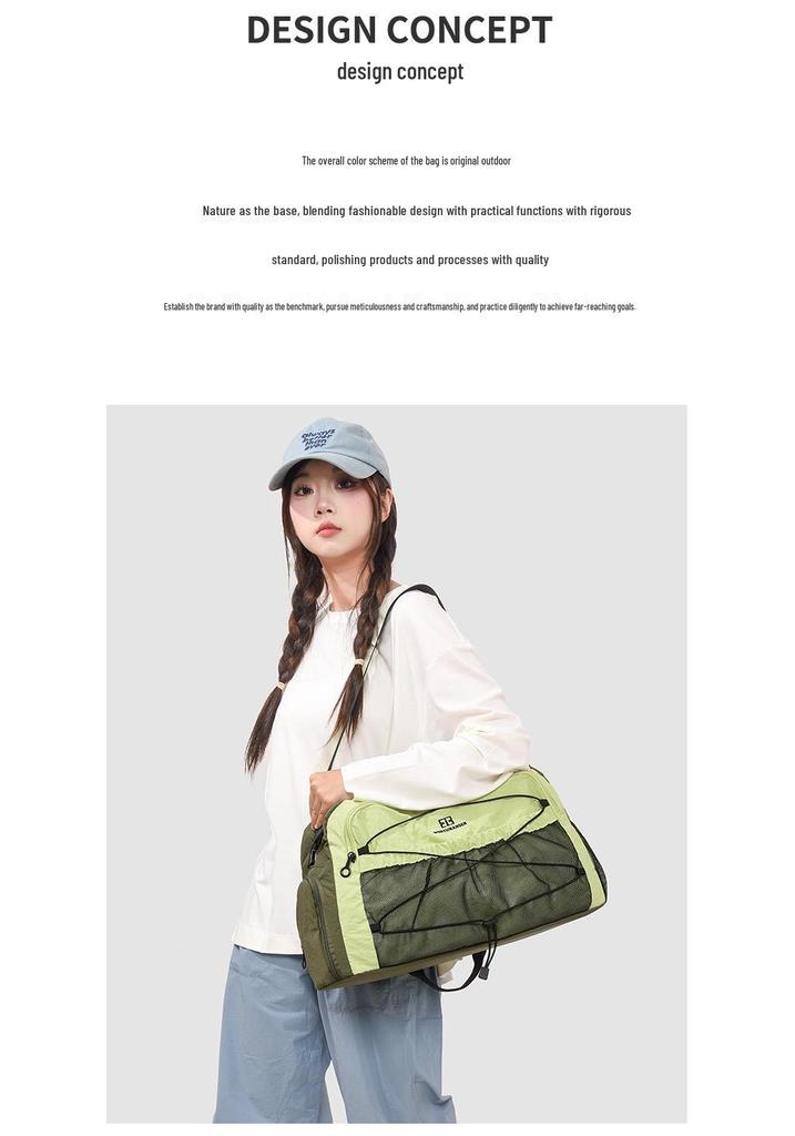 Outdoor Large Capacity Fashion Travel Bag - Women's Crossbody, Single Shoulder, and Backpack Style for Tourism and Sports