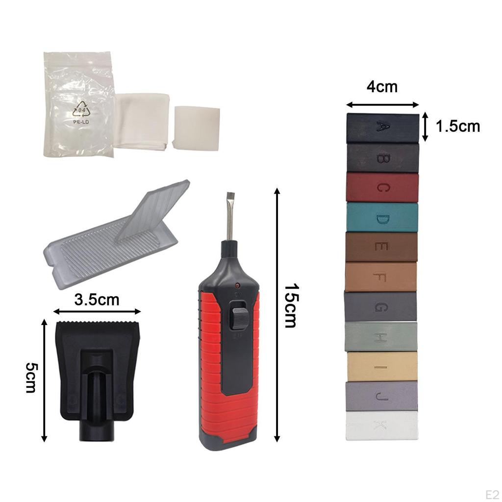 16 Pieces Laminate Floor Repair Kit Wood Versatile Sturdy Easy to Use