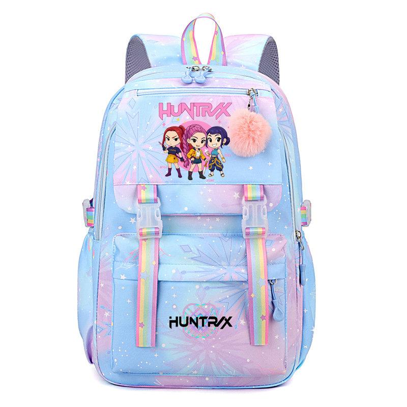 KPop Demon Hunters Backpack for Female College Students High School Girls Middle School Girls Versatile Suitable Daily Outdoor