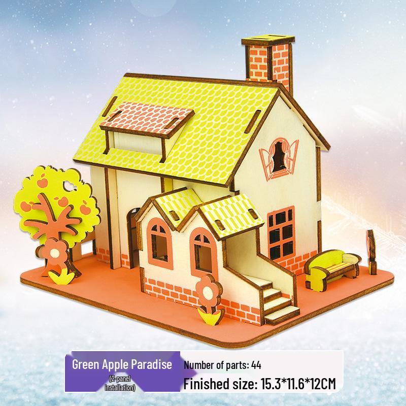 

3D деревянная головоломка-комплект для детей и взрослых - развивающая игрушка и подарок