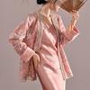 Guofeng New Chinese Mesh Beads Embroidered Velvet Crew Neck Cardigan Women's Early Autumn New Light Luxury Jacket N