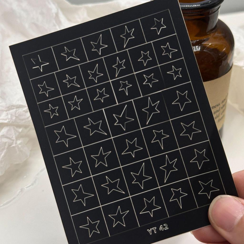 Nail Art Accessories: Adhesive Stickers, Star & Butterfly Designs, Glue Pads, Spray Paint, Small Decor Elements