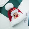 Trendy Santa Claus Beanie Hat Windproof Elk Knit Hat Wool Hat All-match Winter