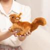 Simulation 16cm Lifelike Brown Squirrel Plush Toys Fluffy Stuffed Cloth Animal Doll Gift For Boyfriend Home Decoration
