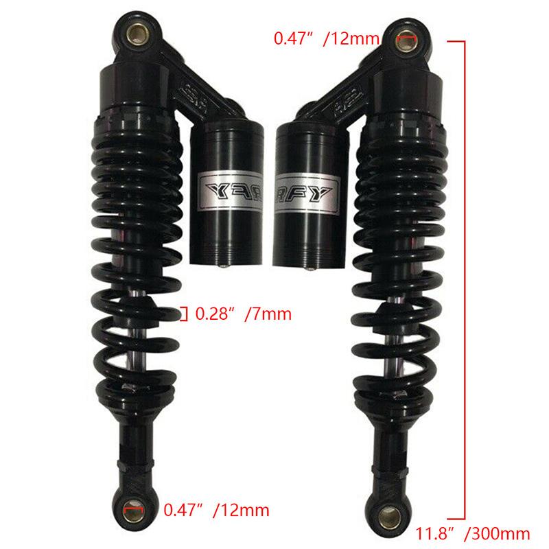 Universal 300mm 7mm Spring Motorcycle Rear Shock Absorbers for Yamaha YZF-R6 2005 for Yamaha YZF-R1 1998-2003