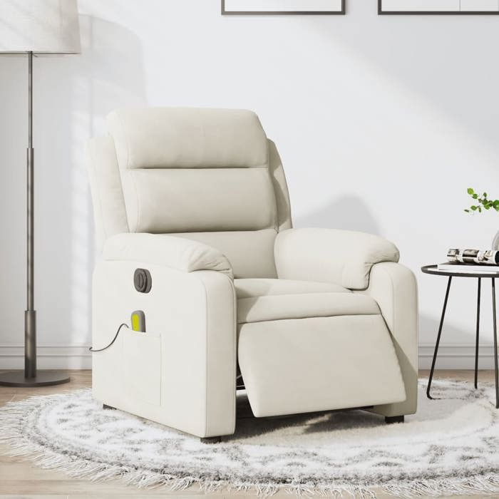 VidaXL Electric Massage Recliner, Relaxation Chair with Adjustable Backrest and Footrest, Salon Seat 3205090
