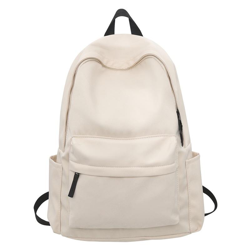 Backpack for Male and Female College Students Large-capacity Solid-color Backpack and Schoolbags for Freshmen