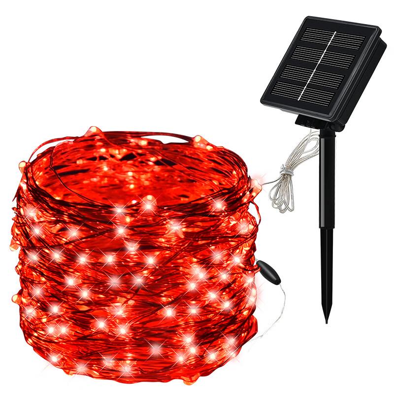 Solar Copper Wire LED String Lights